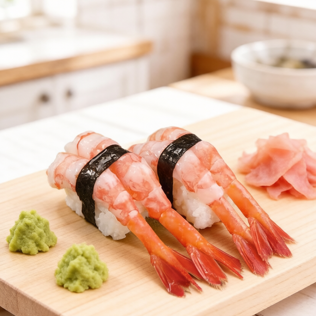 Ebi Shrimp Nigiri Sushi
