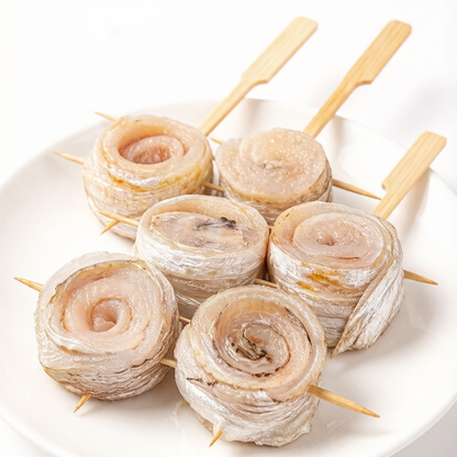 Grilled Fish Rolls Skewers
